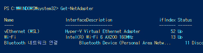 vEthernet Adapter (WSL)